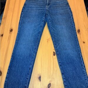Madewell Blue Classic Straight Leg Denim Jeans